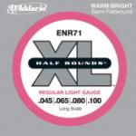 D'Addario ENR71 Half Round Bass Guitar Strings, Regular Light, 45-100, Long Scale