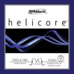 D'Addario Helicore Violin Single D String, 4/4 Scale, Medium Tension