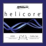 H51034M D'Addario Helicore Cello String Set, 3/4 Scale, Medium Tension