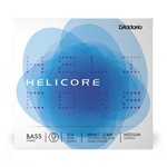D'Addario Helicore Hybrid Bass Single G String, 3/4 Scale, Medium Tension