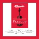 J101012M D'Addario Prelude Cello String Set, 1/2 Scale, Medium Tension