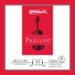 D'Addario Prelude Violin Single A String, 4/4 Scale, Medium Tension
