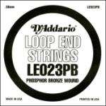 D'Addario LE023PB Phosphor Bronze Loop End Single String, .023