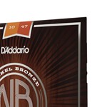 D'Addario NB1047 Nickel Bronze Acoustic Guitar Strings, Extra Light, 10-47