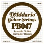 D'Addario PB047 PB Acoustic Guitar Single .047