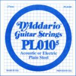 D'Addario PL0105 Plain Steel Guitar Single String, .0105