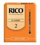 Clarinet Reeds Rico #2 Box of 10 - Beginner Strength