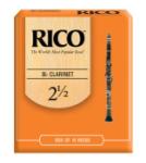 Clarinet Reeds Rico #2.5 Box of 10 - Advanced Beginner Strength