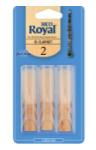 Rico Royal by D'Addario Bb Clarinet Reeds, Strength 2, 3-pack