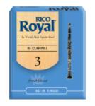 Rico Royal RCB1030 Royal by D'Addario Bb Clarinet Reeds, Strength 3, 10-pack
