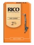 REA1025 Rico by D'Addario Bass Clarinet Reeds, Strength 2.5, 10-pack