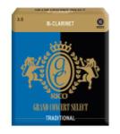 D'Addario Grand Concert Select Traditional Bb Clarinet Reeds, Strength 3.5, 10 Pack