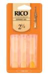Woodwinds RIA0325 Rico by D'Addario Soprano Sax Reeds, Strength 2.5, 3-pack