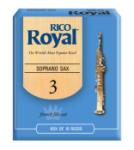Woodwinds RIB1030 Royal by D'Addario Soprano Sax Reeds, Strength 3, 10-pack