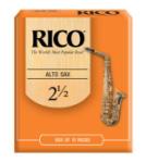 Alto Sax Reeds Rico #2.5 Box of 10 - Advanced Beginner Strength