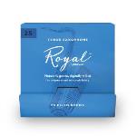 Woodwinds RKB0125-B25 Royal by D'Addario Tenor Saxophone Reeds, #2.5, 25-Count Single Reeds