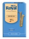 Woodwinds RLB1025 Royal by D'Addario Baritone Sax Reeds, Strength 2.5, 10-pack