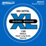 D'Addario  XB130T Nickel Wound Bass Guitar Single String, Super Long Scale, .130, Tapered