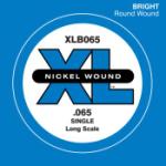 D'Addario  XLB065 Nickel Wound Bass Guitar Single String, Long Scale, .065