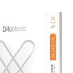 10-47 Extra Light, XS Phosphor Bronze Coated Acoustic Guitar Strings D'ADDARIO XSAPB1047