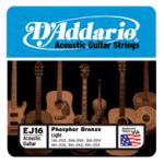 D'Addario EJ16 Phosphor Bronze Acoustic Guitar Strings, Light, 12-53