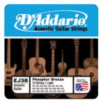 D'Addario EJ38 12-String Phosphor Bronze Acoustic Guitar Strings, Light, 10-47