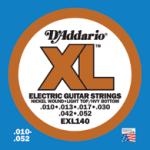 D'Addario EXL140 Nickel Wound Electric Guitar Strings, Light Top/Heavy Bottom, 10-52