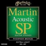 Martin MA530 SP Phosphor Bronze Treated Acoustic Strings; Extra Light 10-47