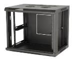 Gator Cases 9U  17" Deep Fixed Wall Rack w/Steel Door