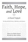 Faith, Hope, and Love [choral] Hayes SSA,SATB,P
