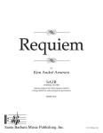 Requiem [choral satb] SATB,Pno,S