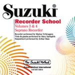 Suzuki Soprano Recorder School CD 3 & 4 -