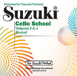 Suzuki Cello School CD, Volume 3 & 4 [Cello]