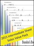 Intermediate Sheet Solos 2015 (Value Pack) [Piano] Piano