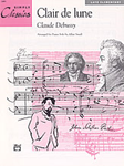 Alfred Debussy              Small  Clair de lune (from Suite Bergamasque) - Key of C - Piano Solo Sheet