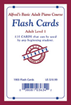 Alfred's Basic Adult Piano Course: Flash Cards, Level 1 [Piano] Flash Cards