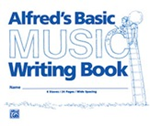 Alfred's Basic Music Writing Book (8" x 6") Book