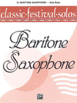 Alfred    Classic Festival Solos for Baritone Sax Volume 1 - Solo Book