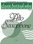 Alfred    Classic Festival Solos for Alto Saxophone Volume 2 - Piano Accompaniment