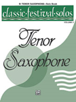 Alfred    Classic Festival Solos for Tenor Sax Volume 2 - Solo Book