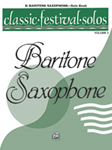 Alfred    Classic Festival Solos for Baritone Sax Volume 2 - Solo Book