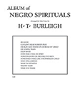 Warner Brothers  Burleigh, H. T.  Album of Negro Spirituals - Low Voice Book Only
