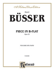 Piece in B-flat, Opus 22 for Oboe and Piano
