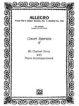 Allegro (from E Minor Sonata #4) - Clarinet