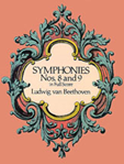 Beethoven Symphonies Nos 8 and 9 [Full Score] Orchestra
