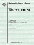 Minuet in A (No. 3 from String Quintet in E, G. 275/ Op. 11, No. 5) [String Orchestra (8.8.5.5.5 in