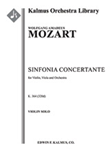 Sinfonia Concertante, K. 364/320d [0, 2, 0, 0 - 2, 0, 0, 0, str, solo violin, viola]