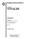 Credo in E minor, RV 591 [0.0.0.1(opt): 0.0.0.0: Hpchd: Str (2-2-2-1-1 in set): Mix Chorus]