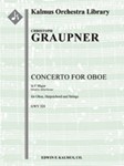 Concerto for Oboe in F, GWV 324 [0.0.0.1(opt.): 0.0.0.0: Hpchd: Str (2.2.2.2.0 in set): Solo Ob in s