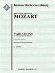 Variations on "Ah vous dirai-je Maman," K. 265/300e [SoloFl: String Orchestra (8.8.5.5.5 in set)]
